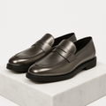 Zinnfarbene Slipper - Varnberg Schuhe
